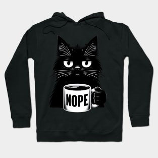 Nope Cat Hoodie